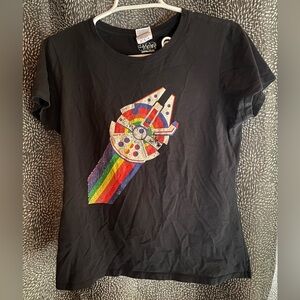 STAR WARS Rainbow Millennium Falcon T-Shirt